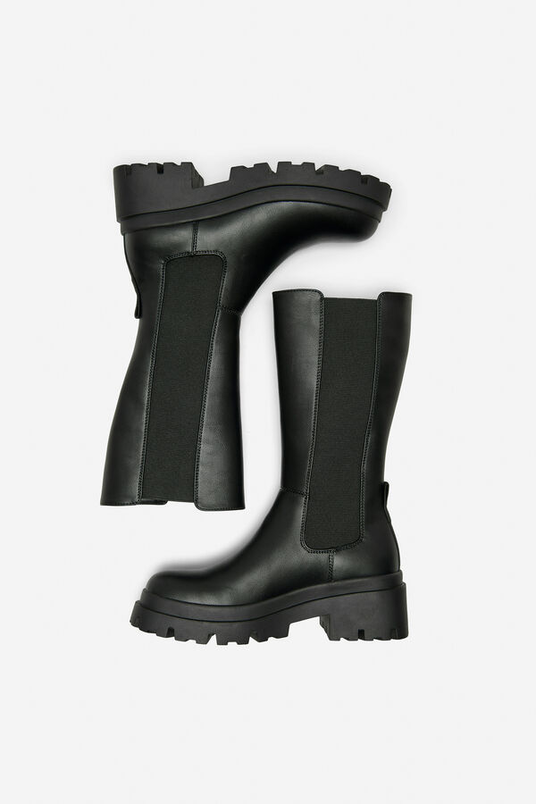 Only Bota militar plana negro