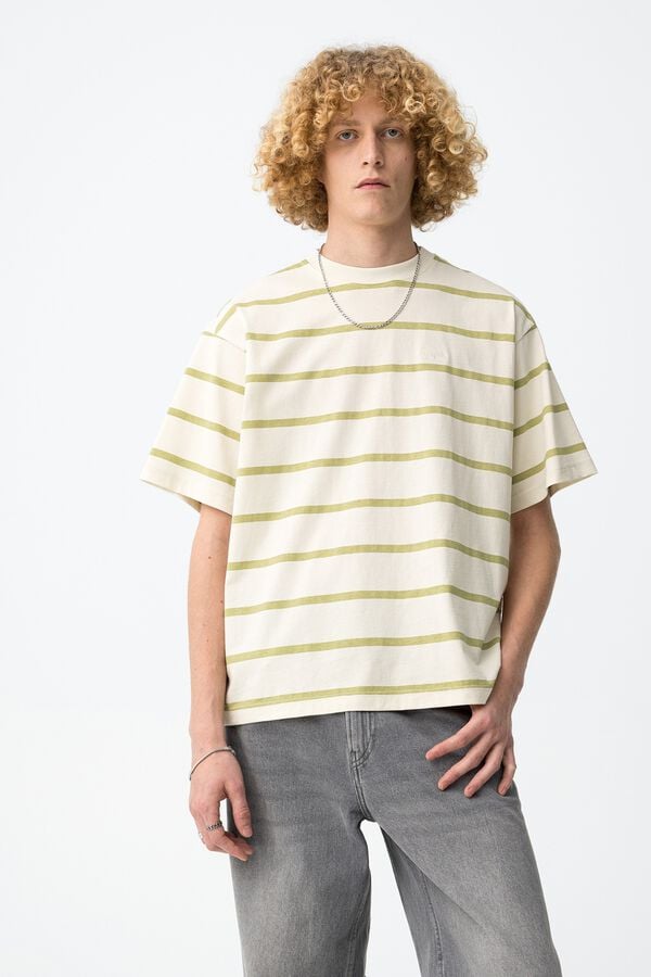 Tiffosi Young Camiseta rayas relaxed brown