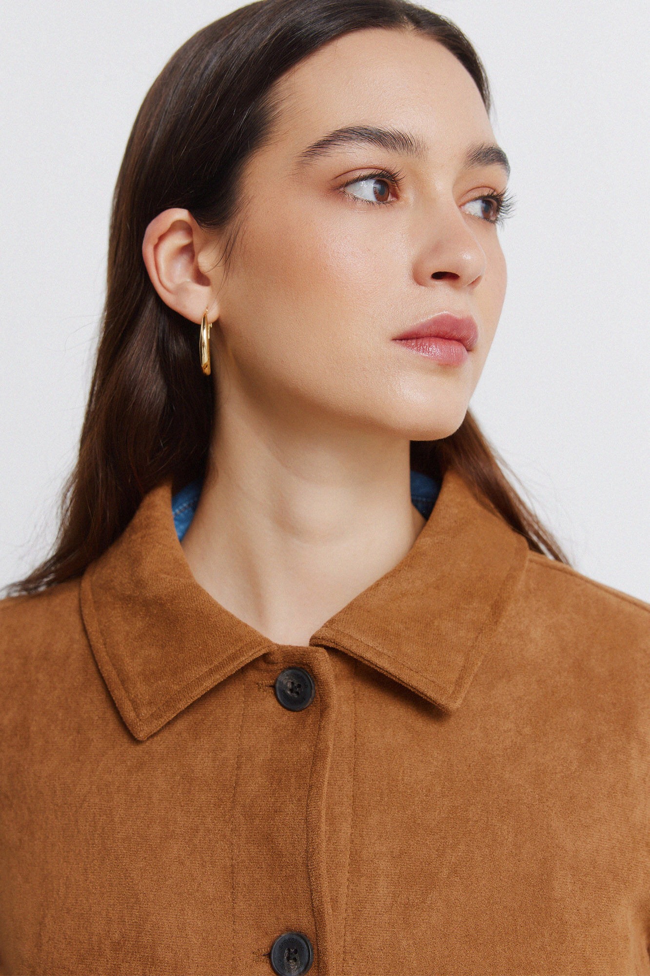 Springfield Suede jacket with pockets