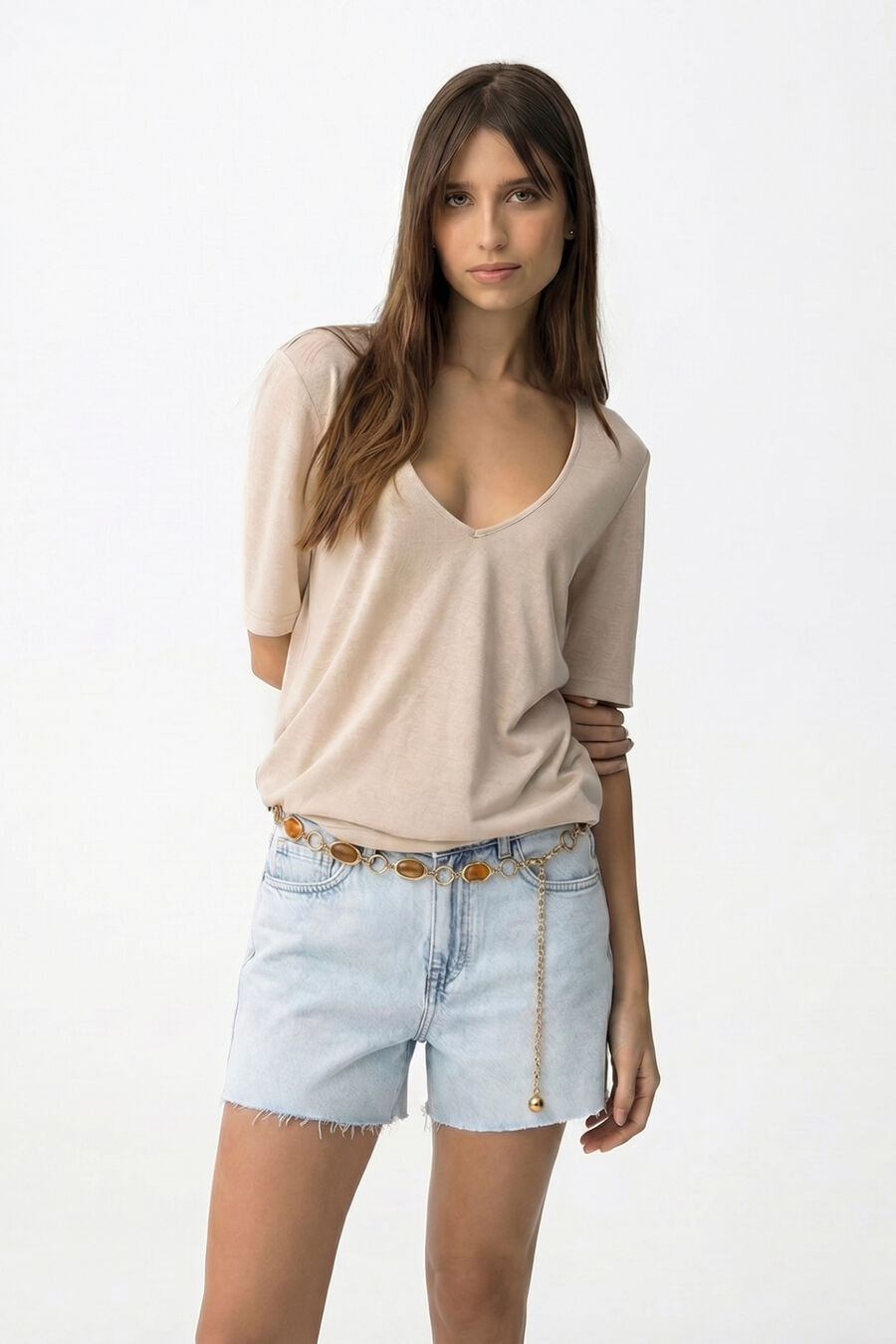 Pantalones cortos de mezclilla