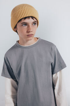 Springfield Kids Camiseta manga comprida masculina de manga dupla