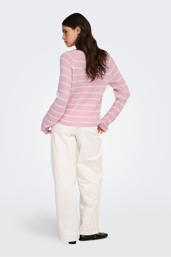JDY Round neck jumper pink