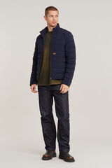 G-STAR Jaqueta acolchoada com fecho de fecho-&eacute;clair azul