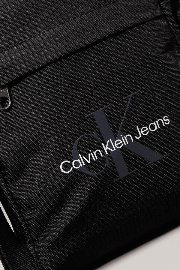 CK Jeans Calvin Klein nylon jeans crossbody bag black