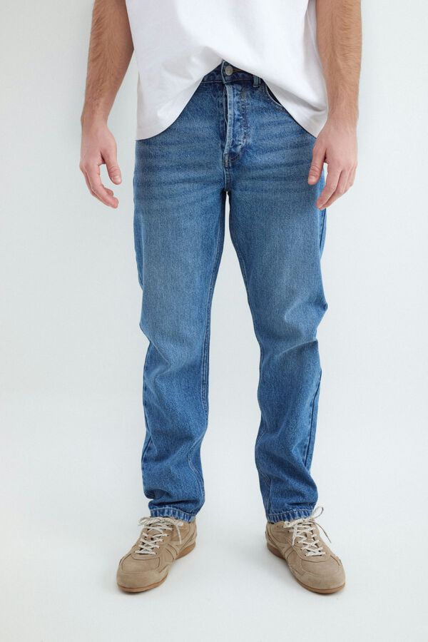 Balmohk Jeans cropped slim azul
