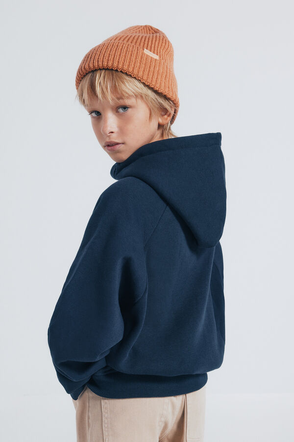 Springfield Kids Sudadera con capucha bici niño azul