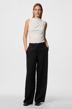 Pieces Weite lange Hose