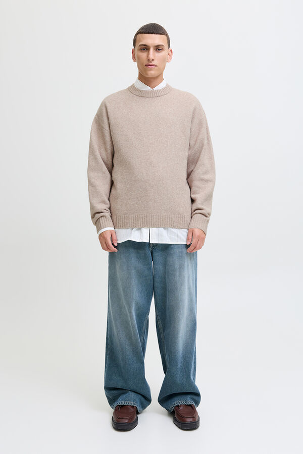 Jack & Jones Jersey de punto b&aacute;sico gris