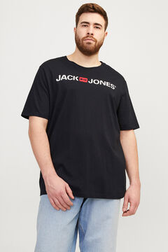 Jack & Jones PLUS T-shirt b&aacute;sica logo 