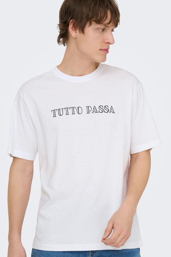 Only & Sons Short sleeve T-shirt blanc