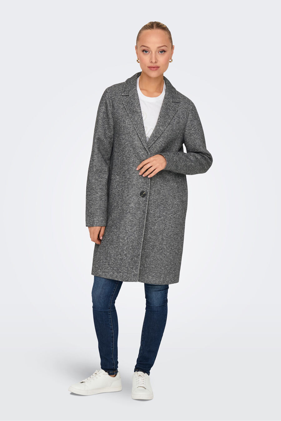 Abrigo largo de paño