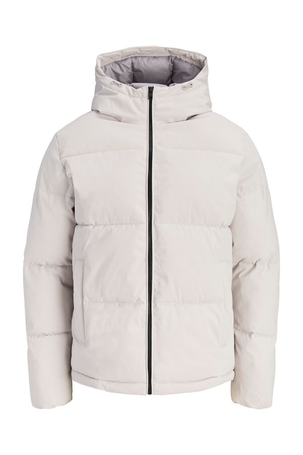Jack & Jones Puffer jacket with hood grey