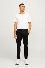 JJ REBEL Slim Fit Chinohose Schwarz