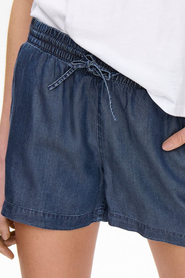 Only Short vaquero fluido azul