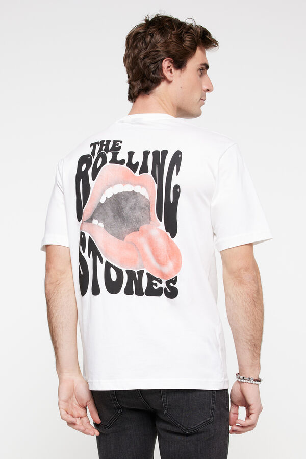 Springfield Camiseta manga corta Rolling Stones blanco