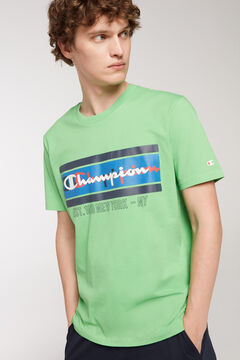 Springfield short-sleeved T-shirt with Champion print green
