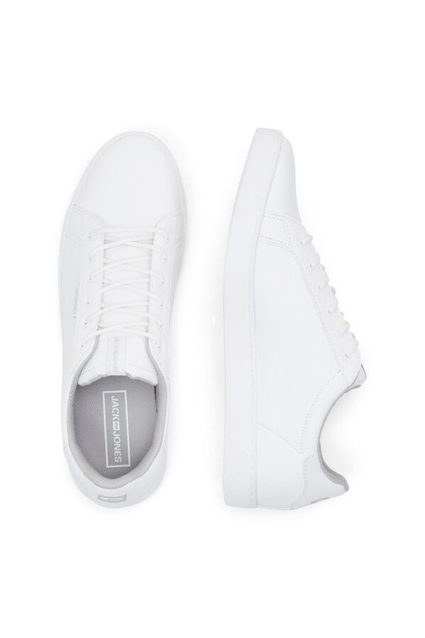 Jack & Jones Plain contrast sole trainers white