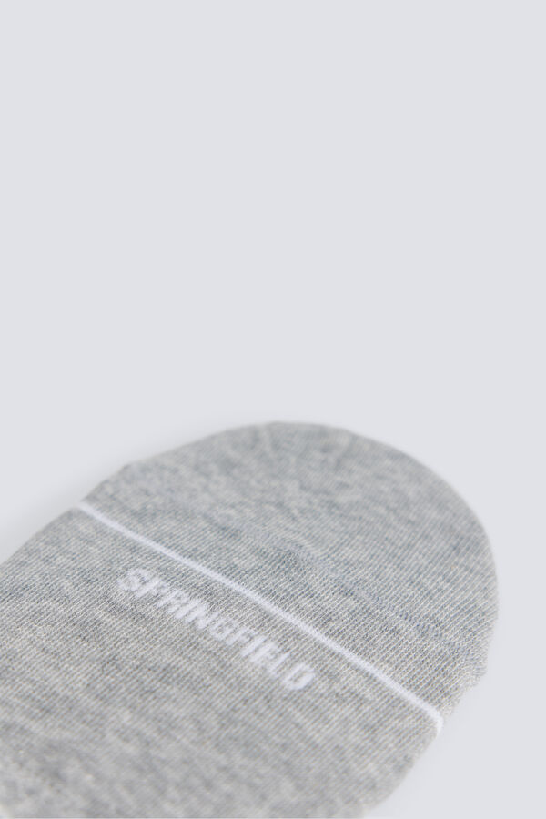 Springfield 2-pack essential invisible socks grey