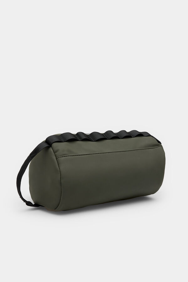 Springfield Rubberized toiletry bag zelena