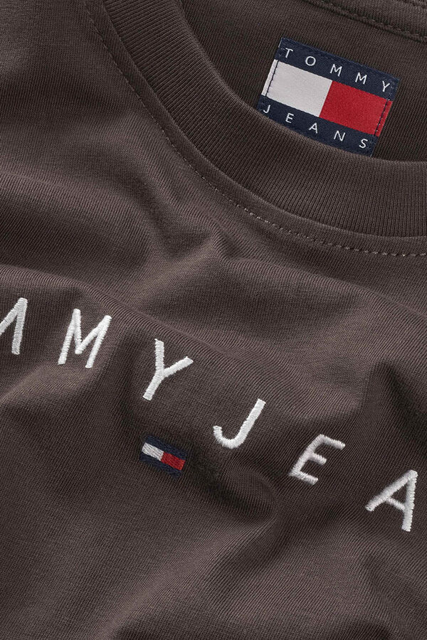 Tommy Jeans Camiseta de corte regular marr&oacute;n