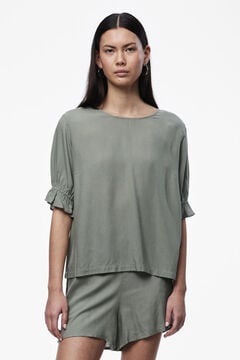 Springfield 3/4-length sleeve blouse green