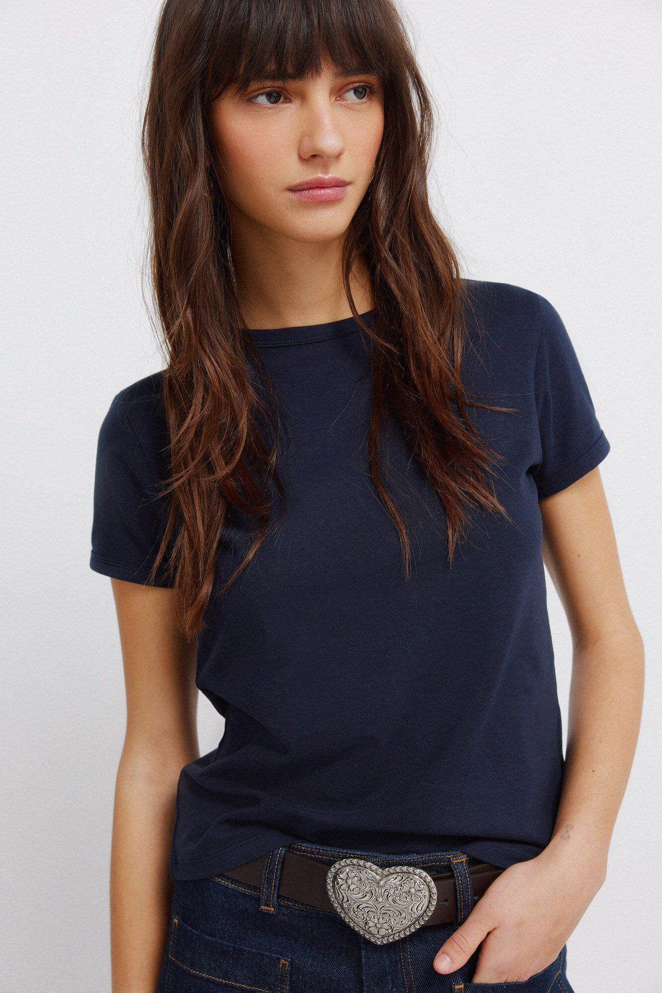 Springfield Basic fitted T-shirt