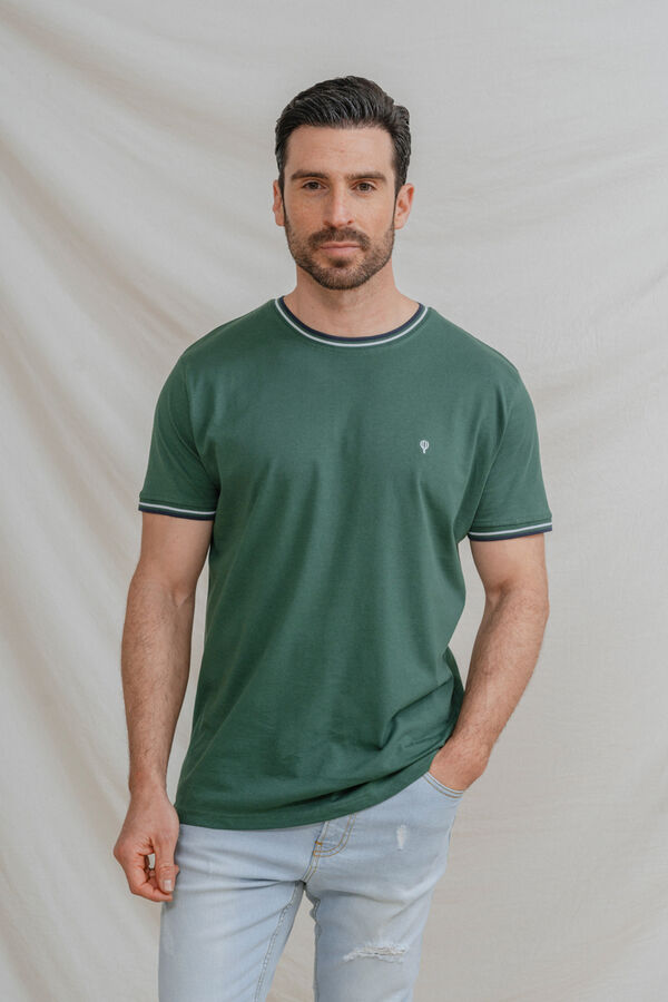 Celopman T-shirt b&aacute;sica verde