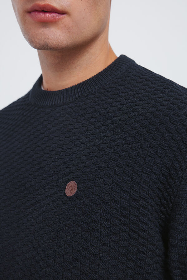 Springfield Christmas structure jumper blue