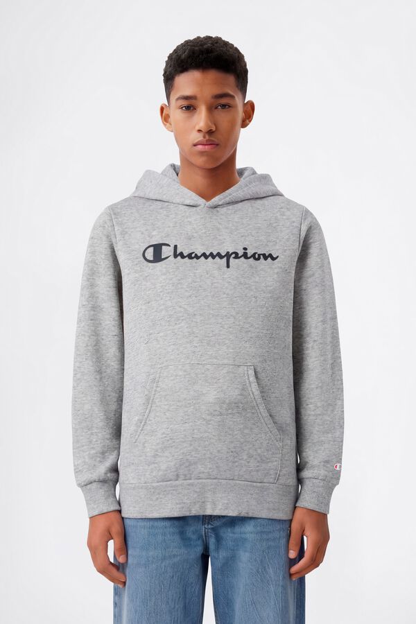 Champion Hooded sweatshirt with kangaroo pocket grey