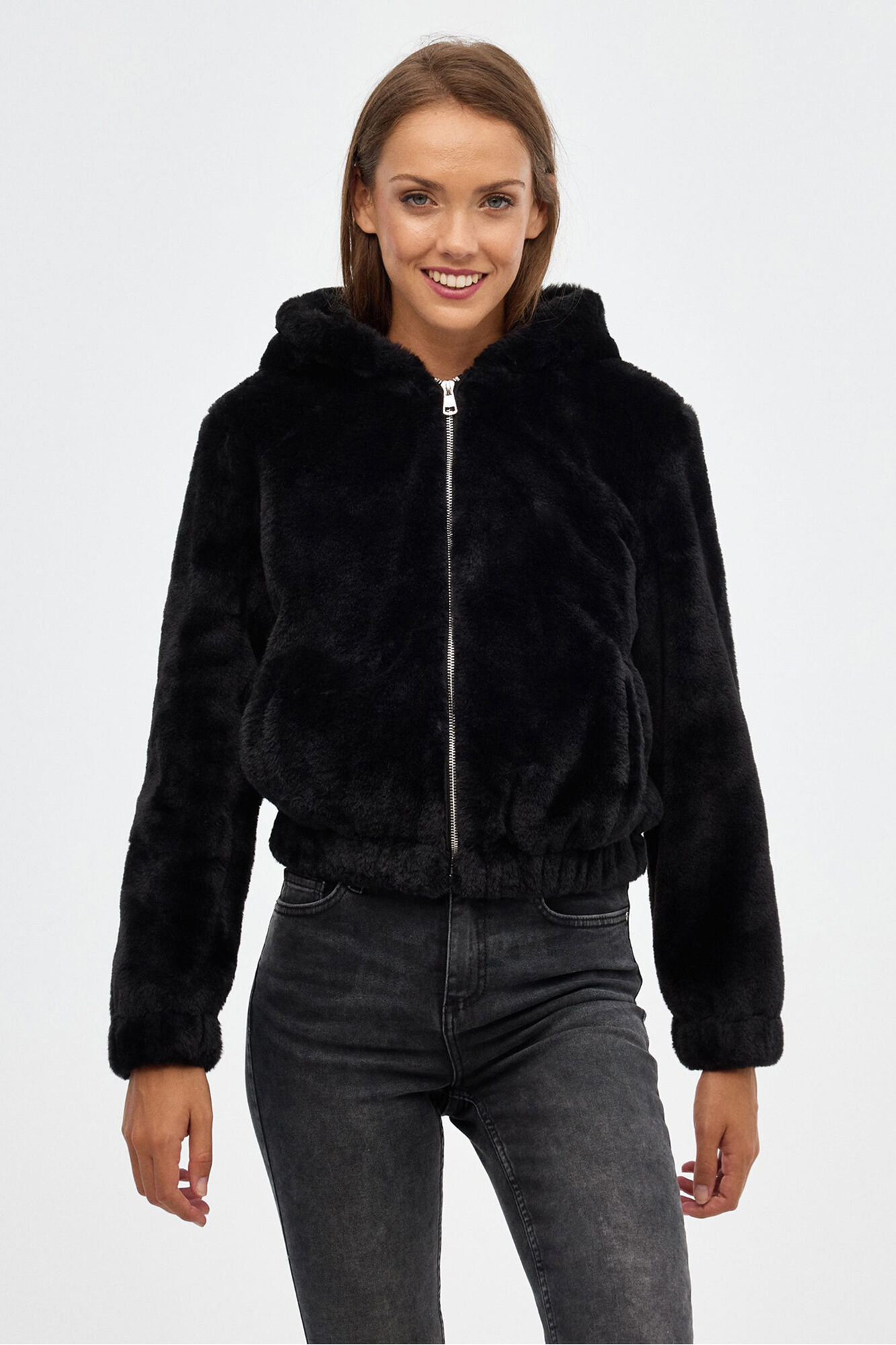 Inside Cazadora Pelo Con Capucha