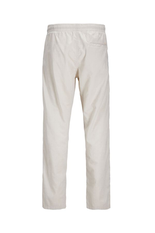 Jack & Jones Linen relaxed fit trousers grey