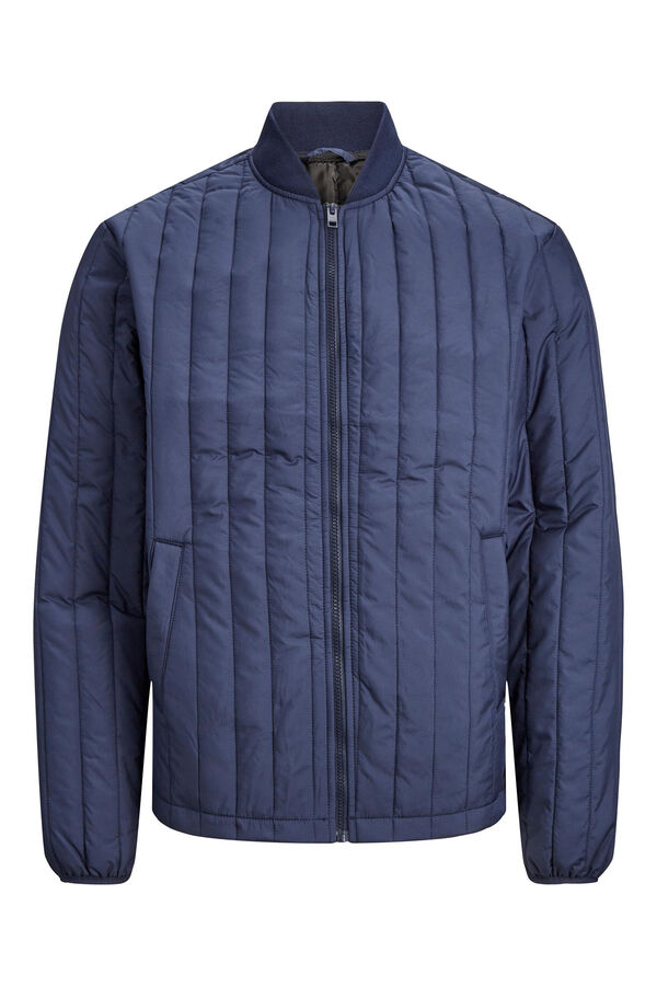 Springfield Quilted bomber jacket tamno plava