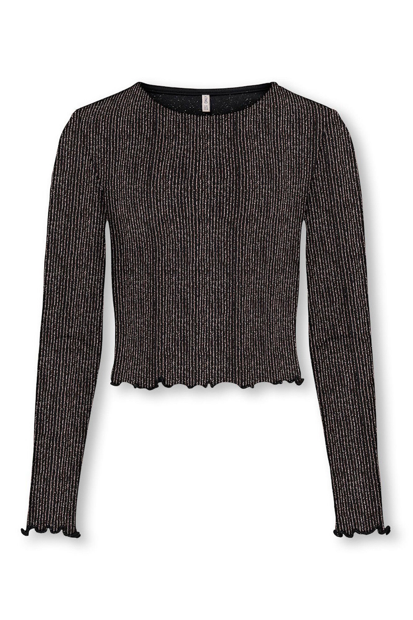 Only Girls Top de efeito brilhante