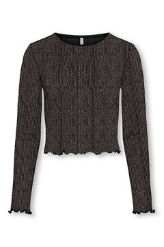 Only Girls Top de efecto brillante