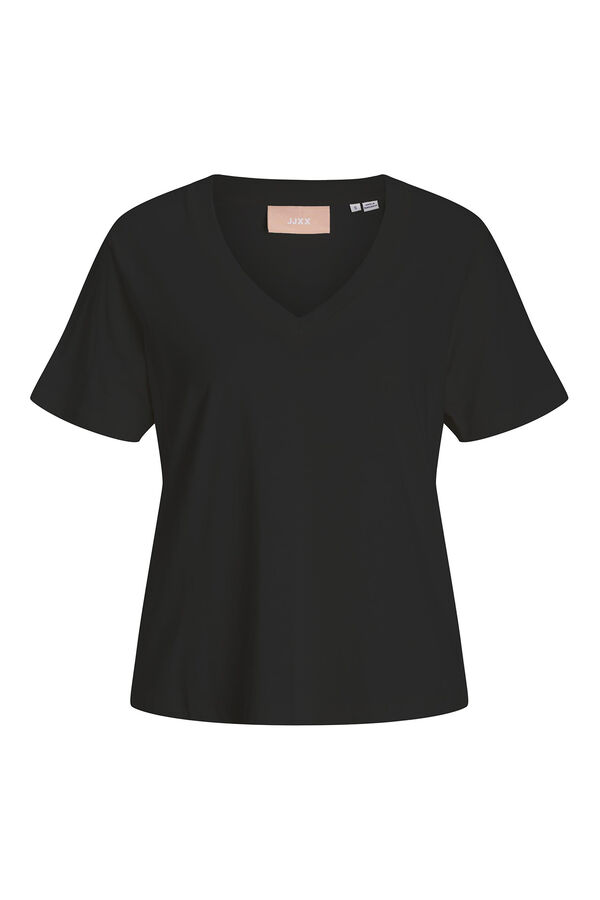 Springfield Essential V-neck T-shirt black