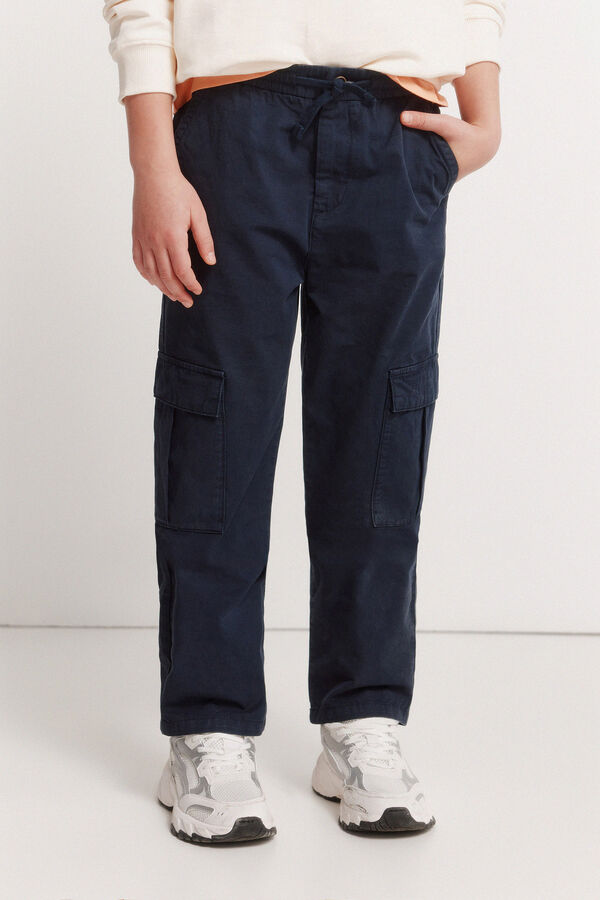 Springfield Kids Chino cargo ni&ntilde;o azul