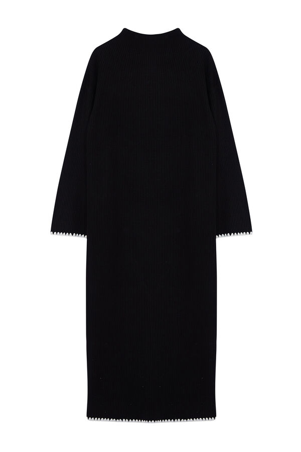 Trendyol Vestido largo de punto negro