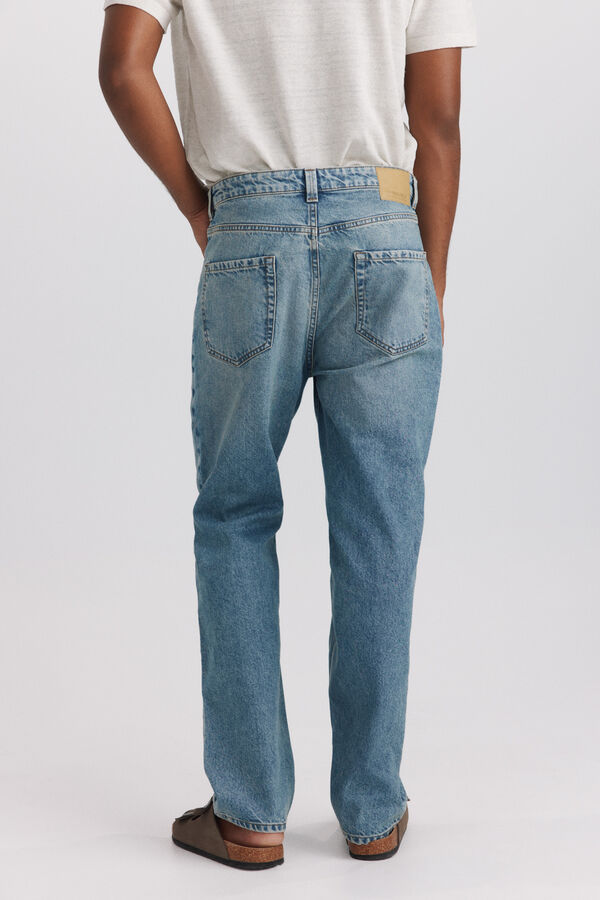 Springfield Jeans sobretingido straight fit azul