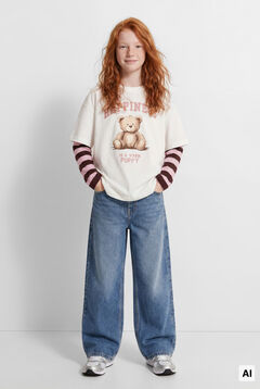Springfield Kids Camiseta manga corta hapiness ni&ntilde;a