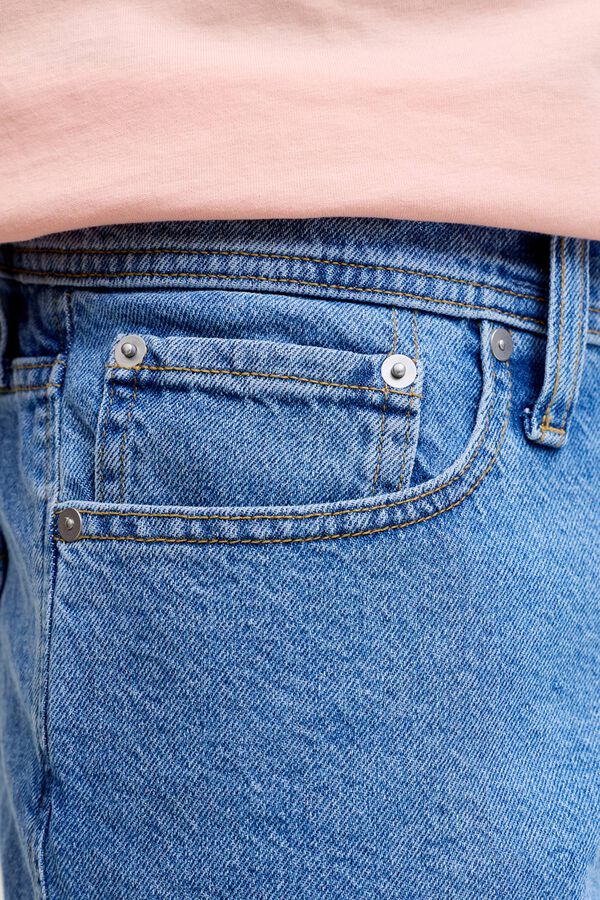 Jack & Jones Denim relaxed fit Bermuda shorts blue