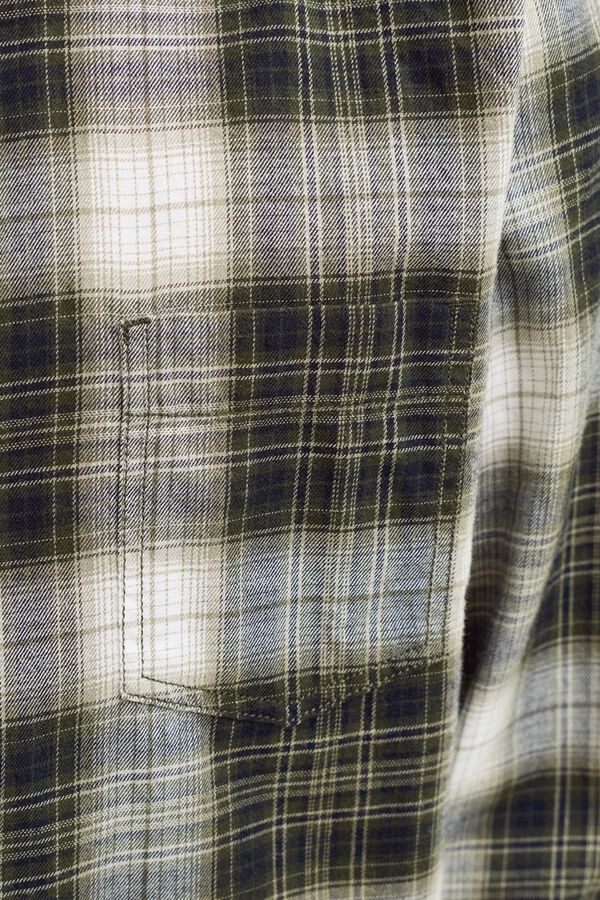 Jack & Jones Junior 100% cotton flannel shirt green