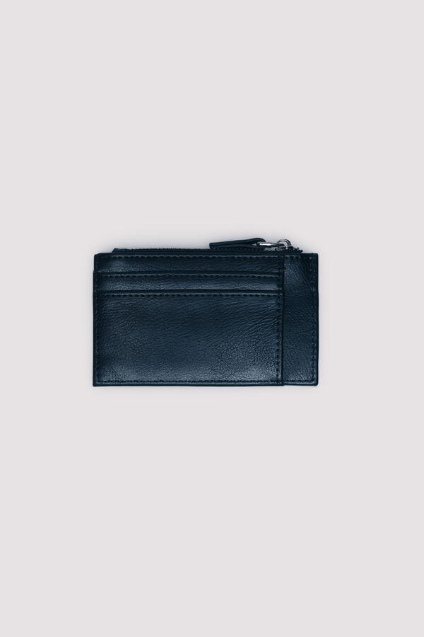 Springfield Black leather effect card holder wallet black