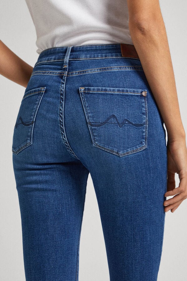 Springfield Bootcut high-rise jeans bluish
