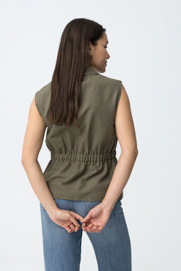 Tiffosi Sleeveless top beige