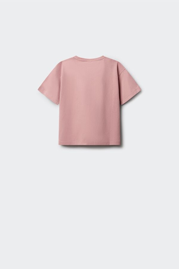 Springfield Kids T-shirt "Smile it's free" menina rosa