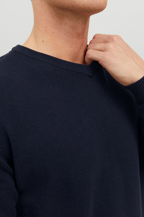 Jack & Jones V-neck jumper blue