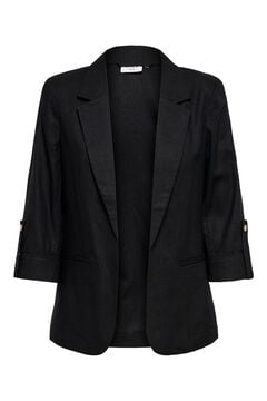 Only Blazer aberta de linho