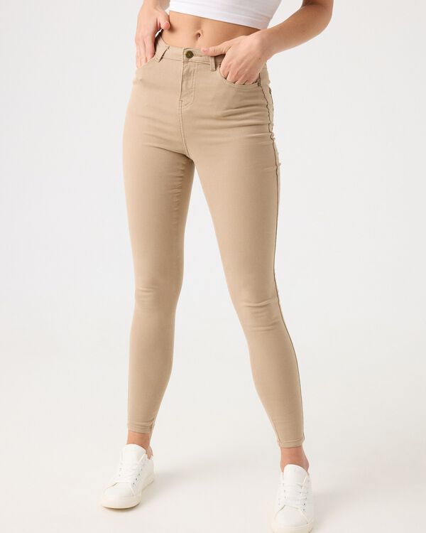 Inside Pantal&oacute;n Skinny High Rise nude