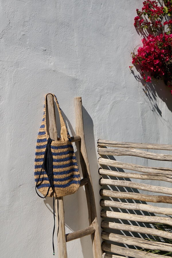 Springfield Striped shoulder bag blue