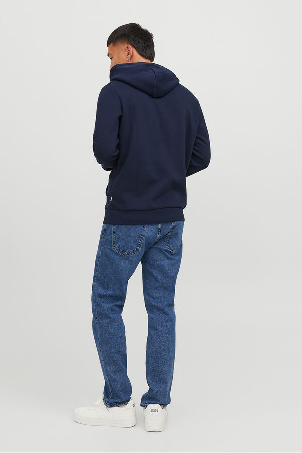 Jack & Jones Sudadera logo capucha azul